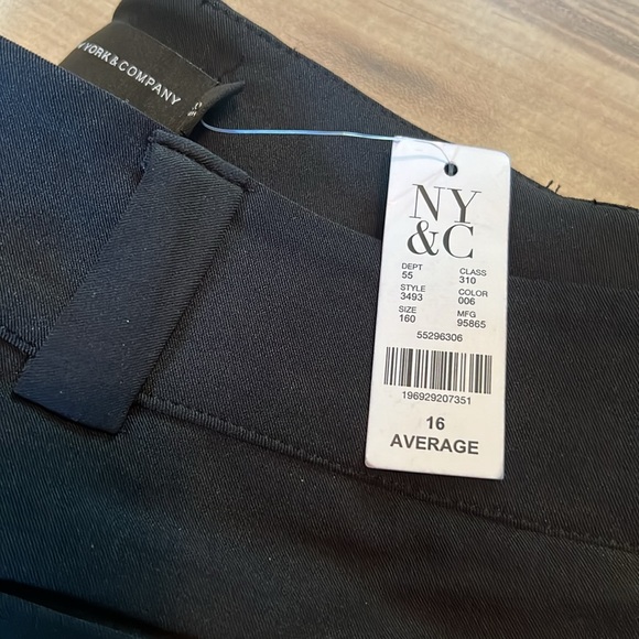 New York & Company 16 wide leg pants- Black - New- never worn - Picture 2 of 7